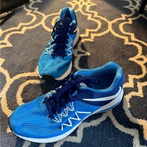 Nike Zoom Winflo 3 Blue Athletic Running Shoes Size 11